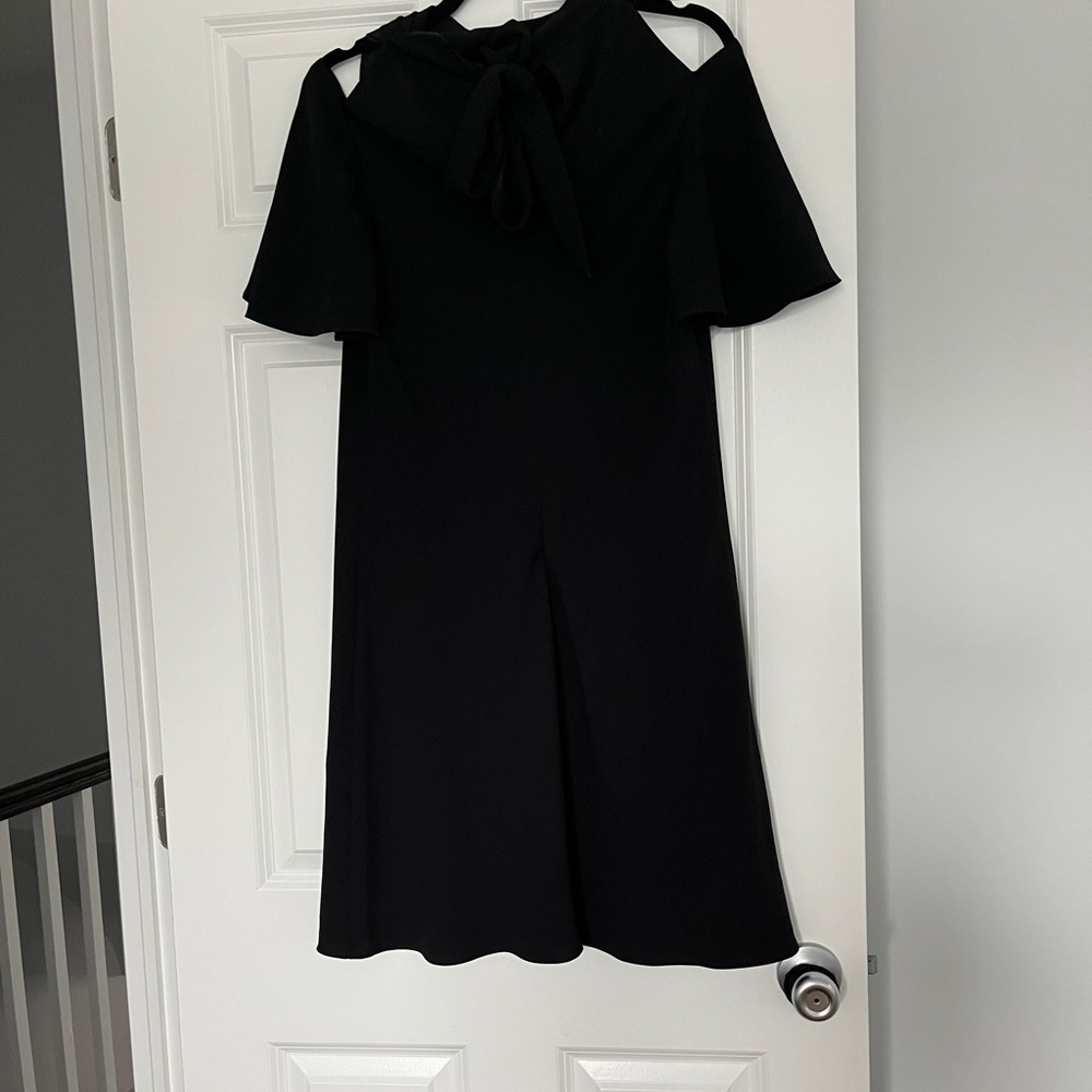 Trina Turk Black Cold Shoulder Mini Dress